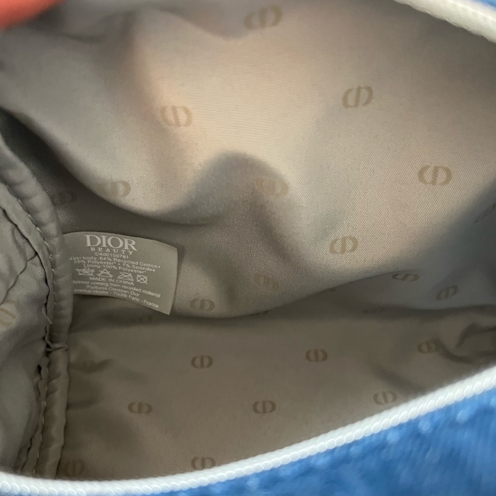 NWOT Dior beauty denim pouch - Picture 2 of 5
